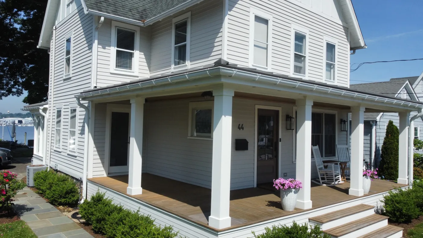 project gallery siding with wraparound porch fairfield county ct sound renovation