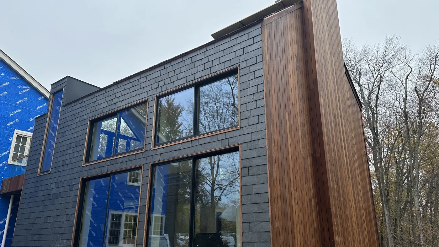 project gallery slate and cedar siding fairfield county ct sound renovation