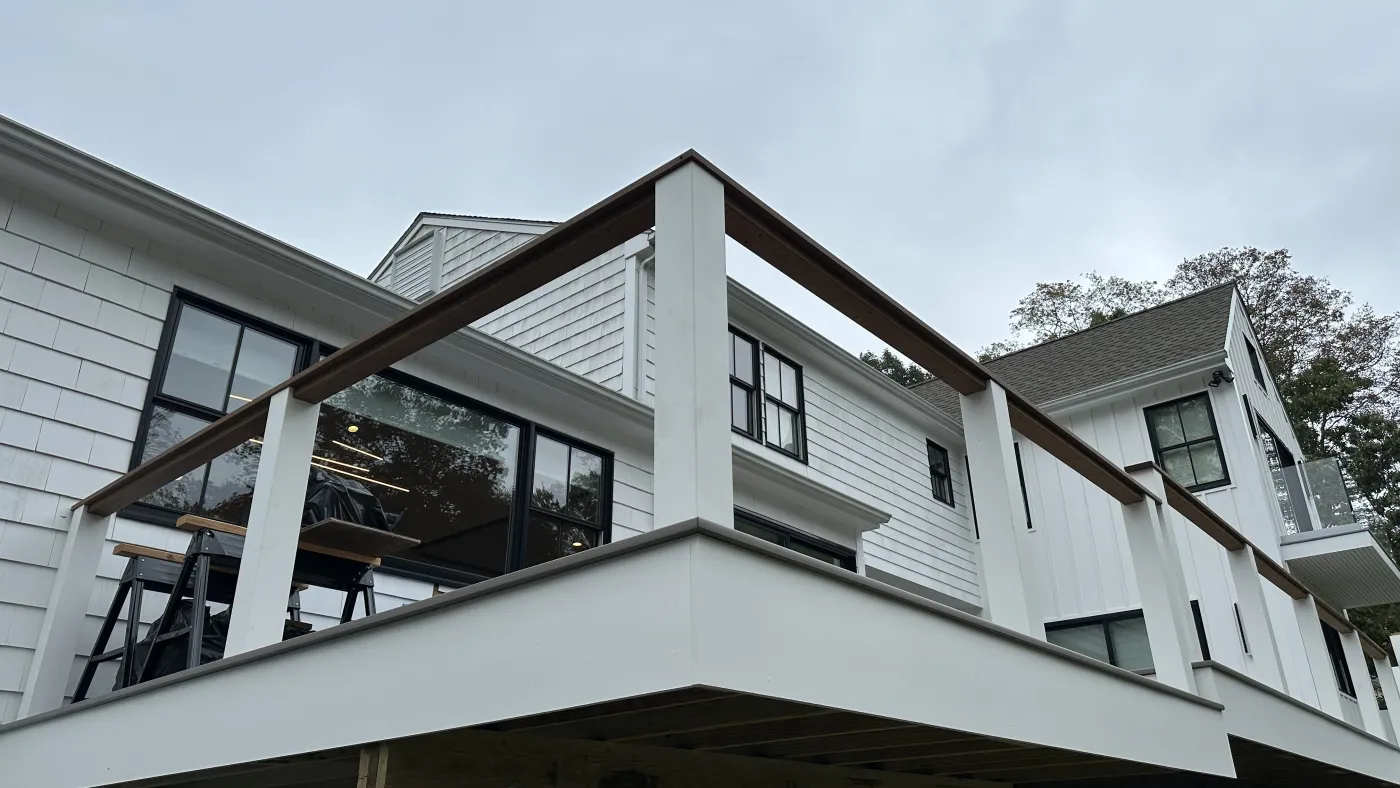 project gallery white siding low angle fairfield county ct sound renovation